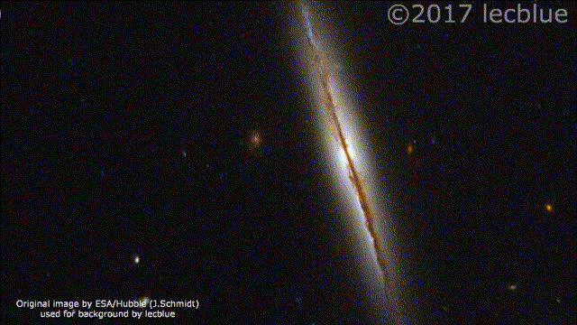 Original image by ESA/Hubble (J.Schmidt) used for background and animated by lecblue